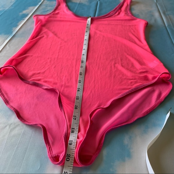 American Apparel Hot pink Sheer Bodysuit CA - Picture 3 of 5